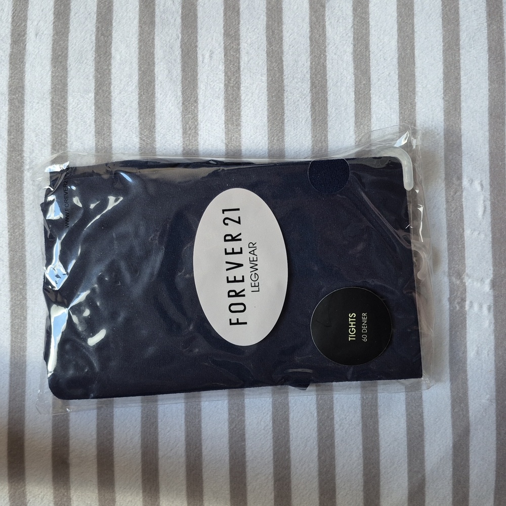 Forever 21 Dark Blue Tights, New With Tags